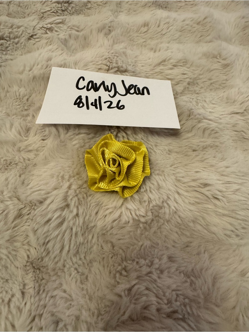 Harveys Citron Rosette clip